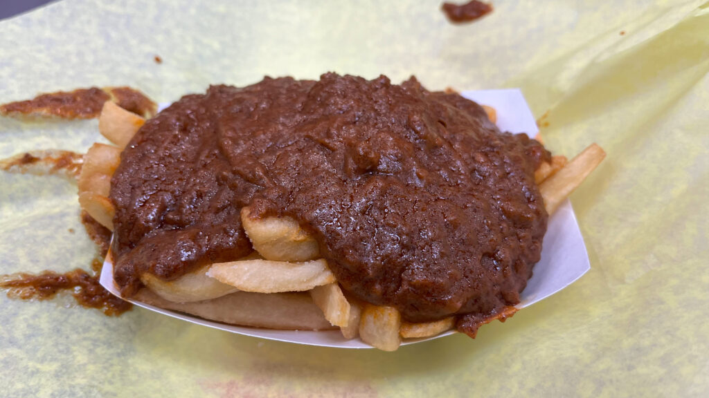 Yummy chili fries (this was my husband's - I prefer cheese on mine) from Tommy's