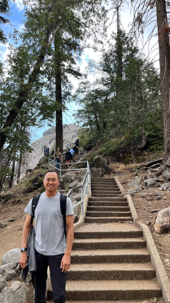 The beginning of the climb up Moro Rock in Sequoia National Park