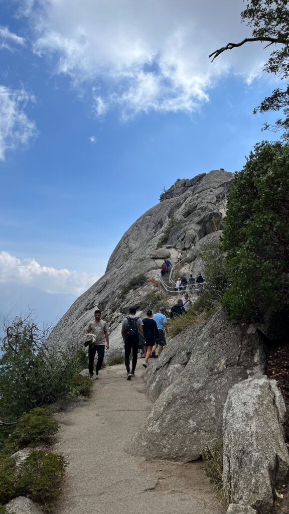 Climbing Moro Rock in Sequoia National Park (It's a tad easier to climb than Mount Everest and slightly warmer)