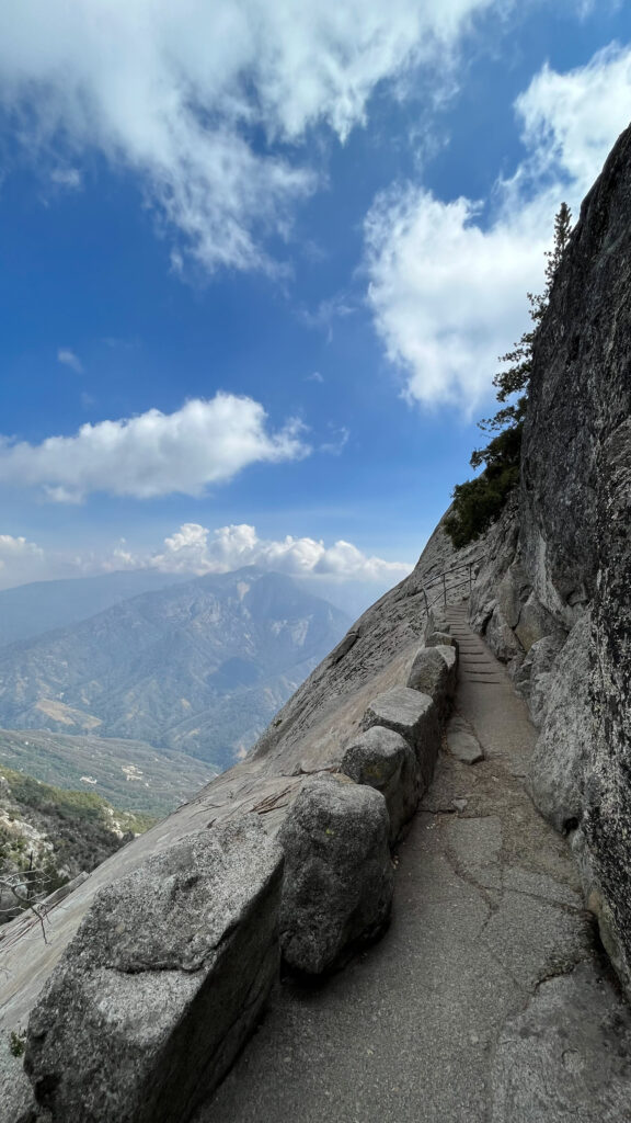 Climbing Moro Rock in Sequoia National Park