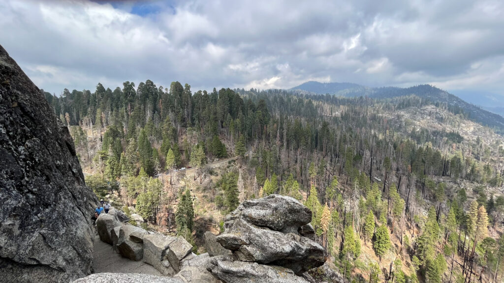 View from Moro Rock in Sequoia National Park