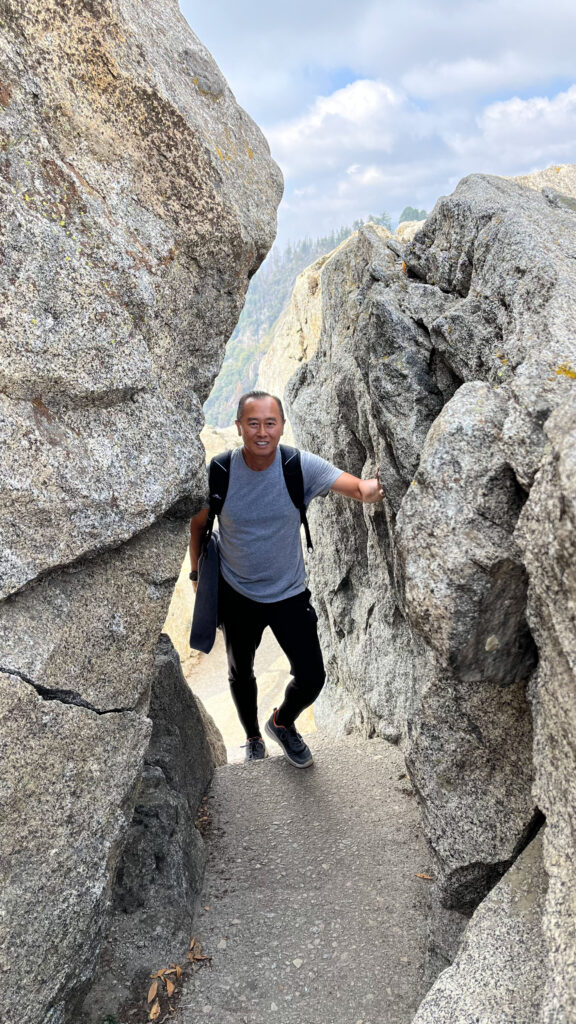 On Moro Rock in Sequoia National Park