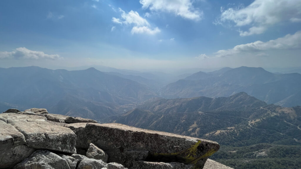 View from Moro Rock in Sequoia National Park