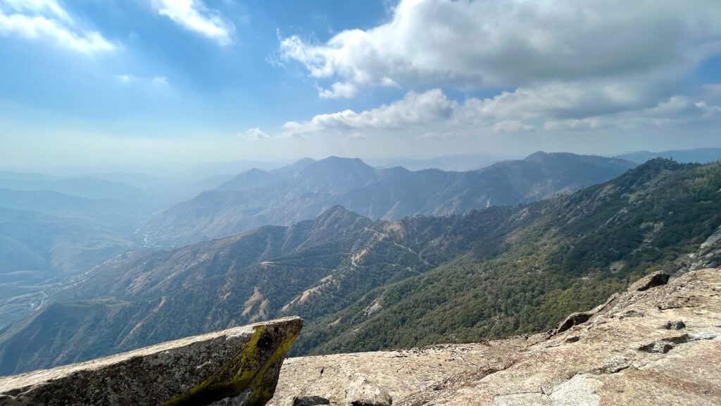 View from Moro Rock in Sequoia National Park