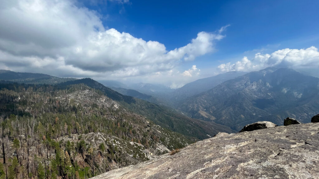 View from Moro Rock in Sequoia National Park