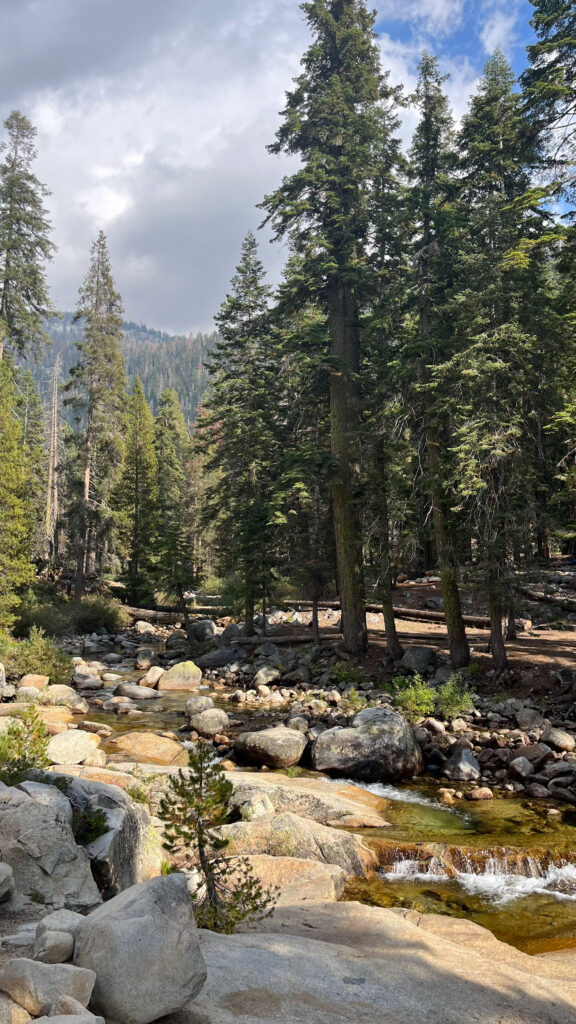 Tokopah Falls Trail provides a beautiful hike (Sequoia National Park)