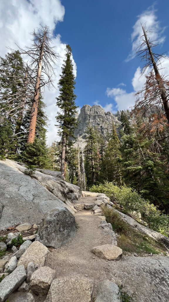 Part of Tokopah Falls Trail in Sequoia National Park (about 32 minutes into our hike)