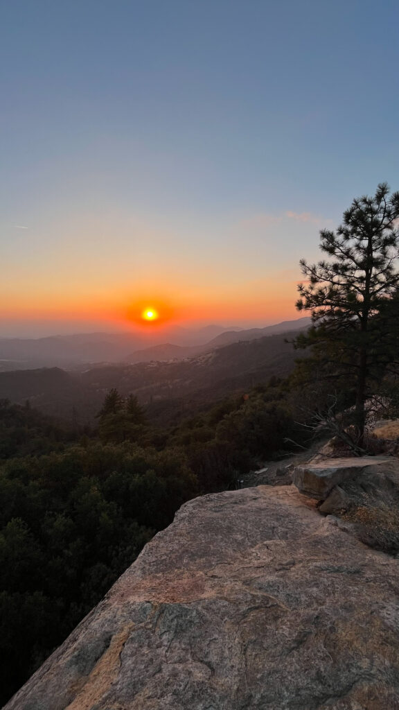 Sunset from Sequoia National Park