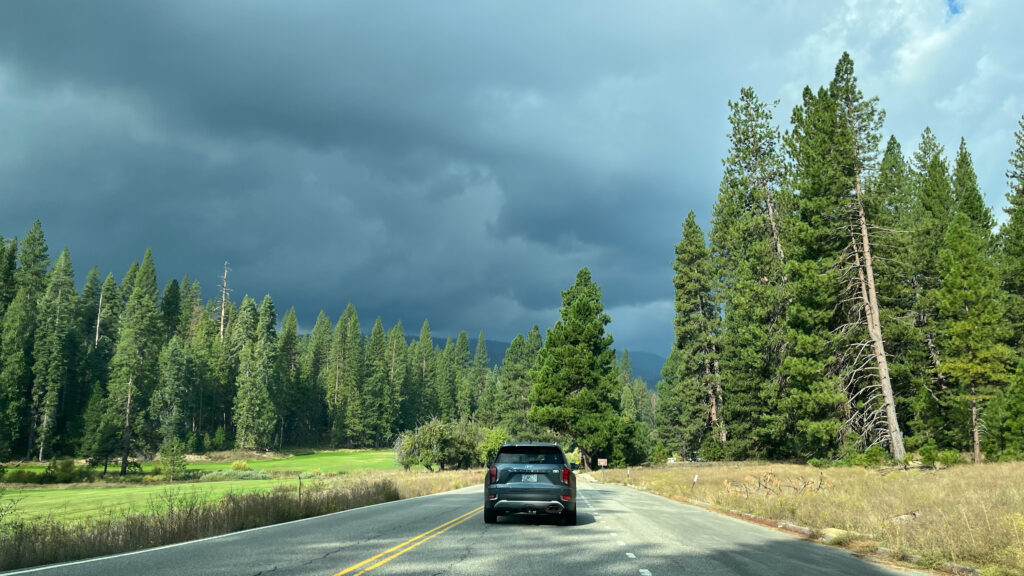 Bad weather was seen ahead during our drive from Oakhurst, CA to Yosemite National Park. The bad weather proved to be dangerous later on that day for a few of the climbers of Half Dome - more on that later in the story