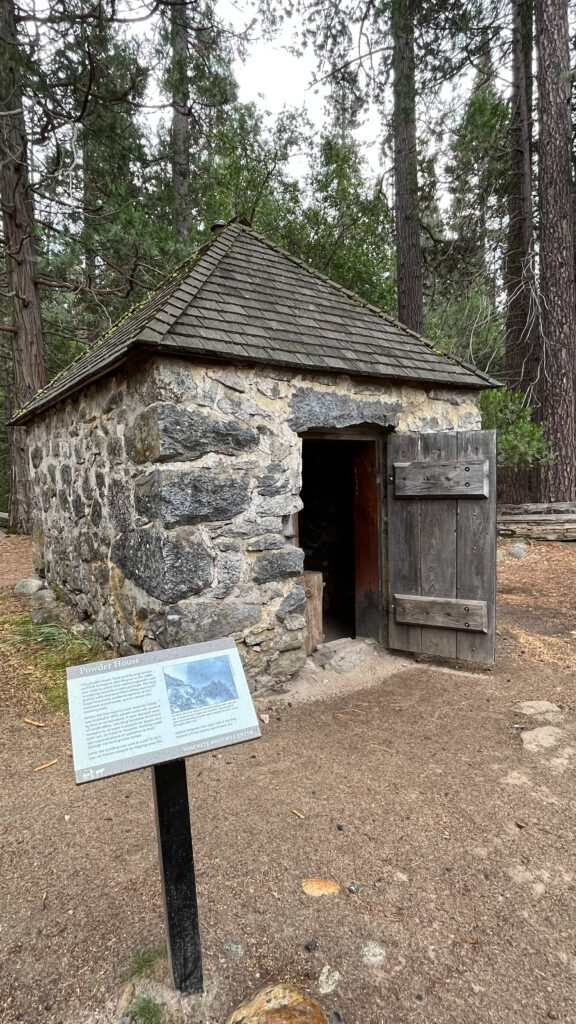 The Powder House at the Yosemite History Center in Yosemite National Park