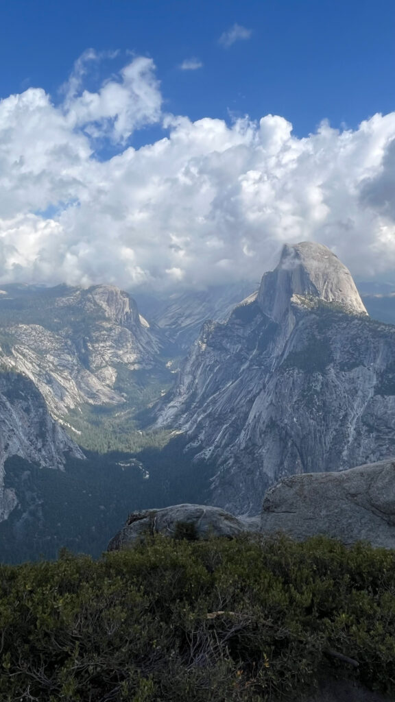 A view of Half Dome from Glacier Point in Yosemite National Park