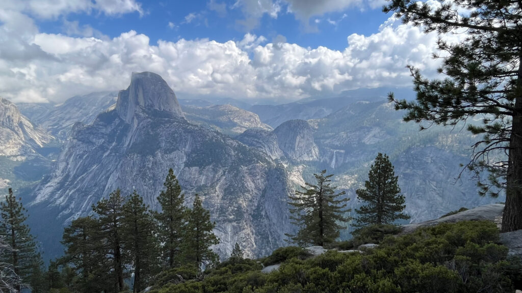 A view of Half Dome from Glacier Point in Yosemite National Park