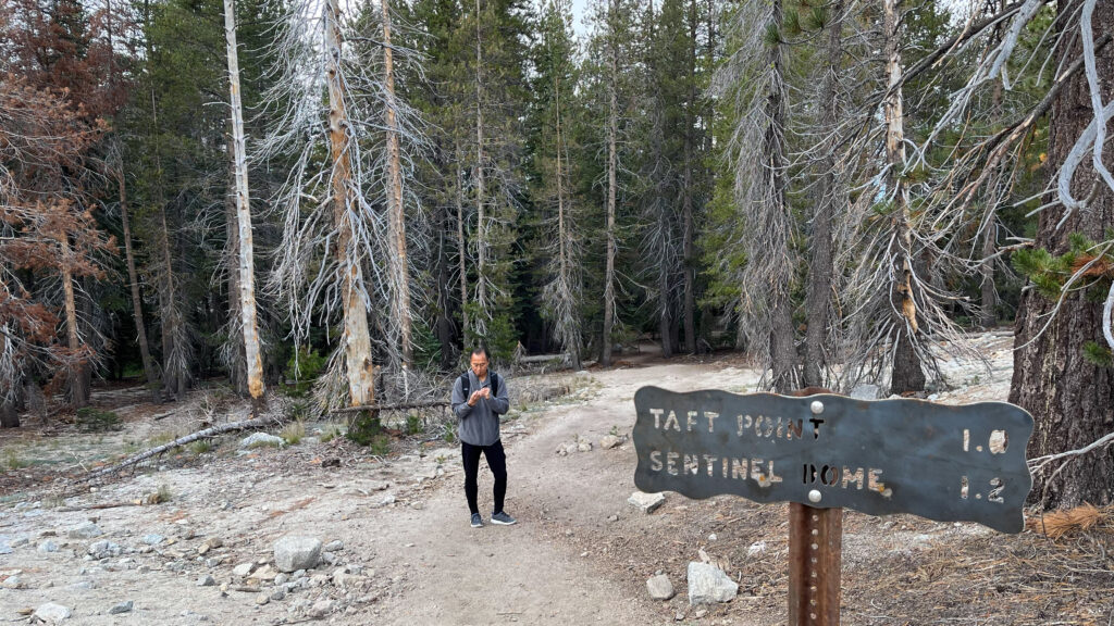 Sentinel Dome and Taft Point Trailheads in Yosemite National Park