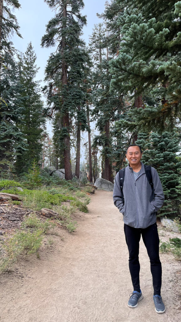 My guy on Taft Point Trail in Yosemite National Park 