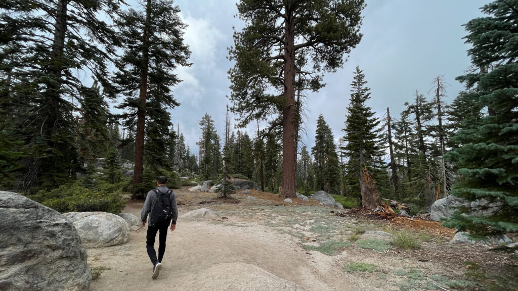 My guy on Taft Point Trail in Yosemite National Park 