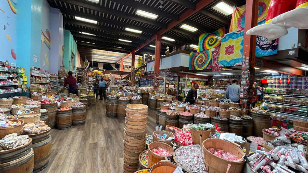 Candy Heaven has the best prices and by far the best selection of candy in Old Sacramento, Sacramento, CA (I wish I had gone to Candy Heaven first. The candy selection is on multiple levels!)