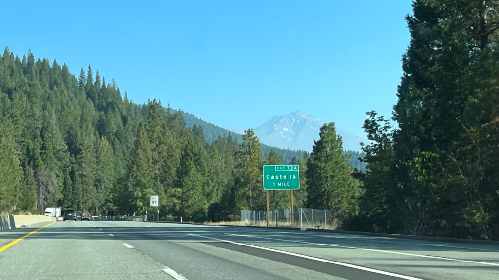 Mount Shasta in California could be seen from far away as we drove from Red Bluff, CA to Portland OR