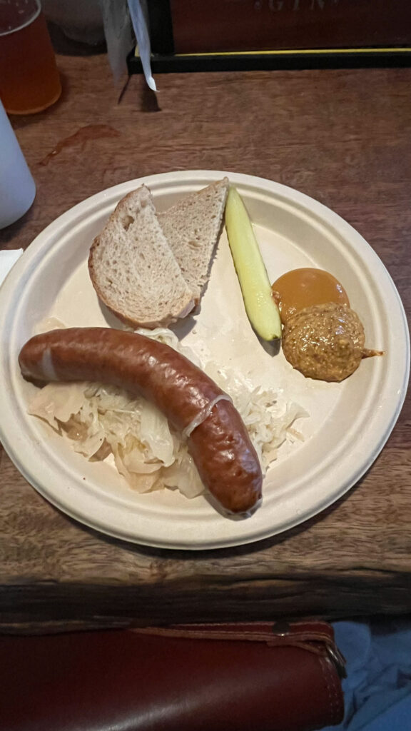 Bratwurst mit Sauerkraut from Prost! in Portland, OR 