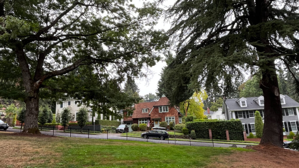 This neighborhood near the International Rose Test Garden in Washington Park in Portland, OR is nice looking