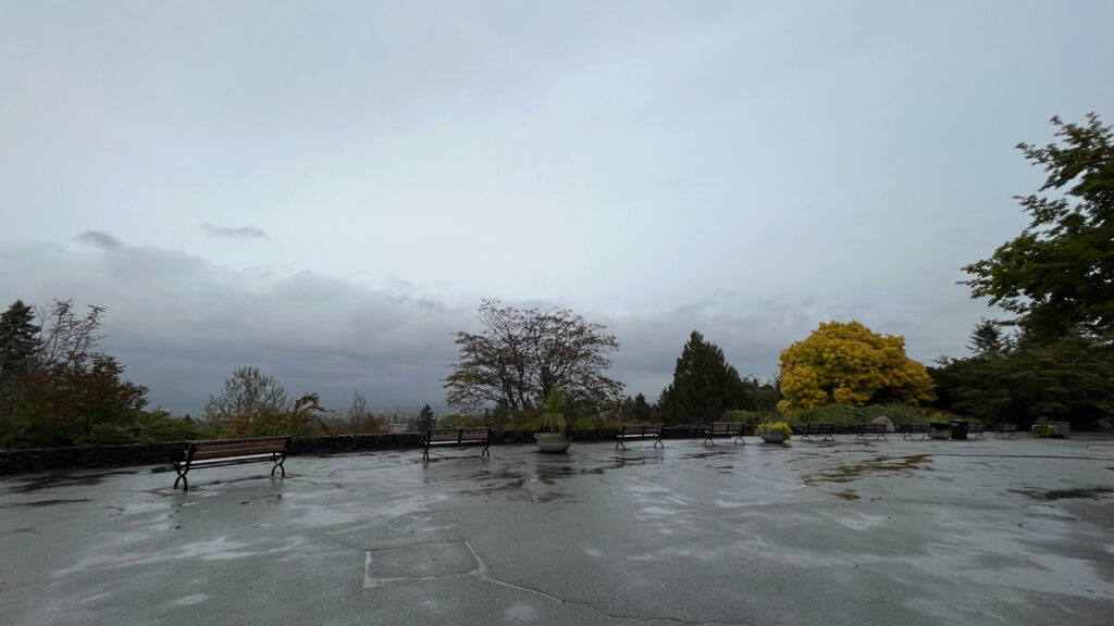 From here you can have great views of the city and, on a clear day, the mountains (Queen Elizabeth Park in Vancouver, BC Canada)