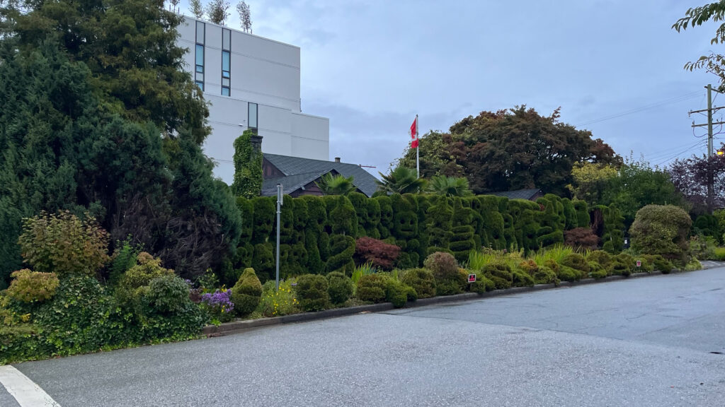 Unique, fun looking topiary on our way from Queen Elizabeth Park to public transportation (in Vancouver, BC, Canada)