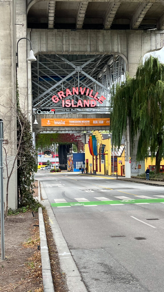 Close to where the bus dropped us off for Granville Island (Vancouver, BC, Canada)