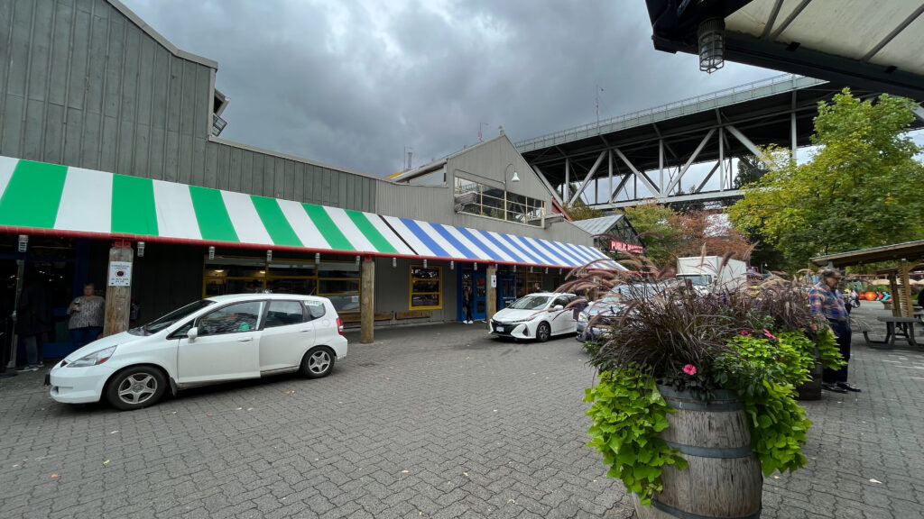 Waking around Granville Island in Vancouver, BC, Canada