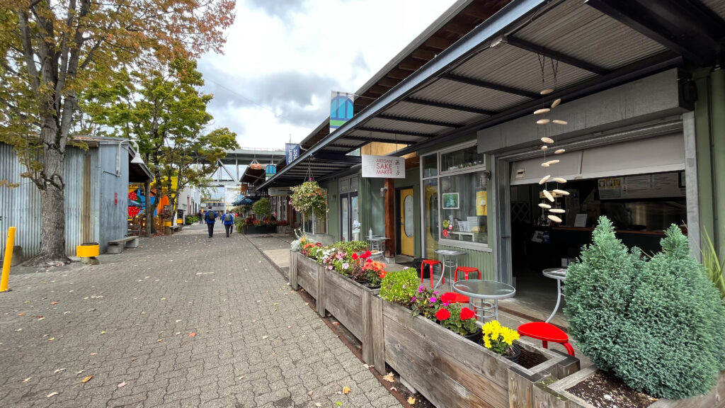 Waking around Granville Island in Vancouver, BC, Canada