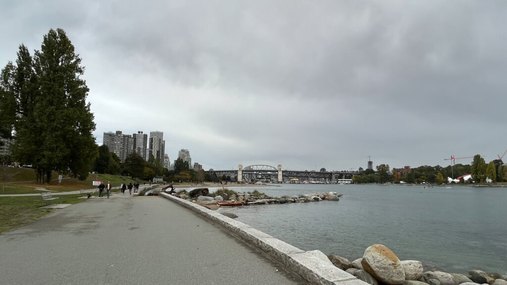 The view as we walked on the Vancouver Seawall from English Bay Beach to Granville Street  (Vancouver, BC, Canada)