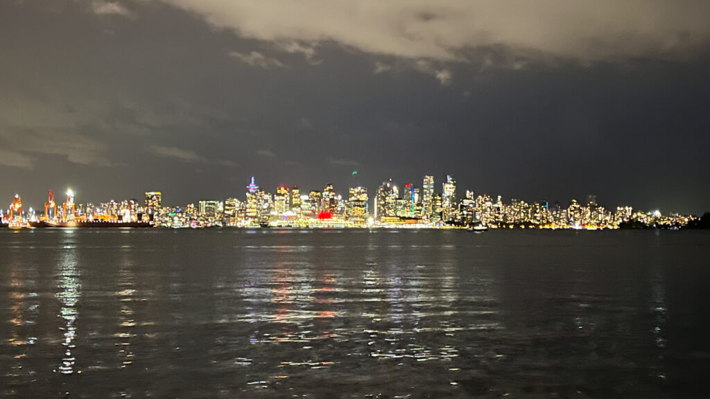 The view of Downtown Vancouver from Lonsdale Quay (Vancouver, BC, Canada)