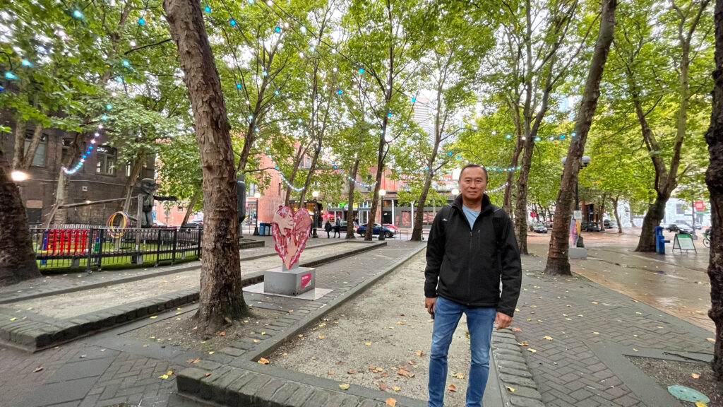 Occidental Square (or Occidental Park) (in Pioneer Square in Seattle, WA)