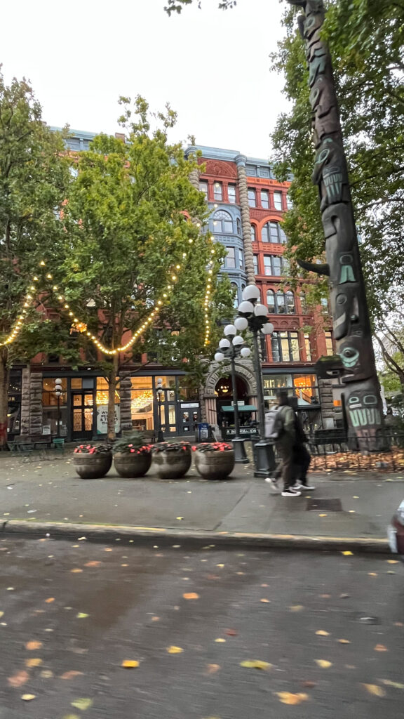 The Totem Pole at Pioneer Park in Pioneer Square (Seattle, WA)