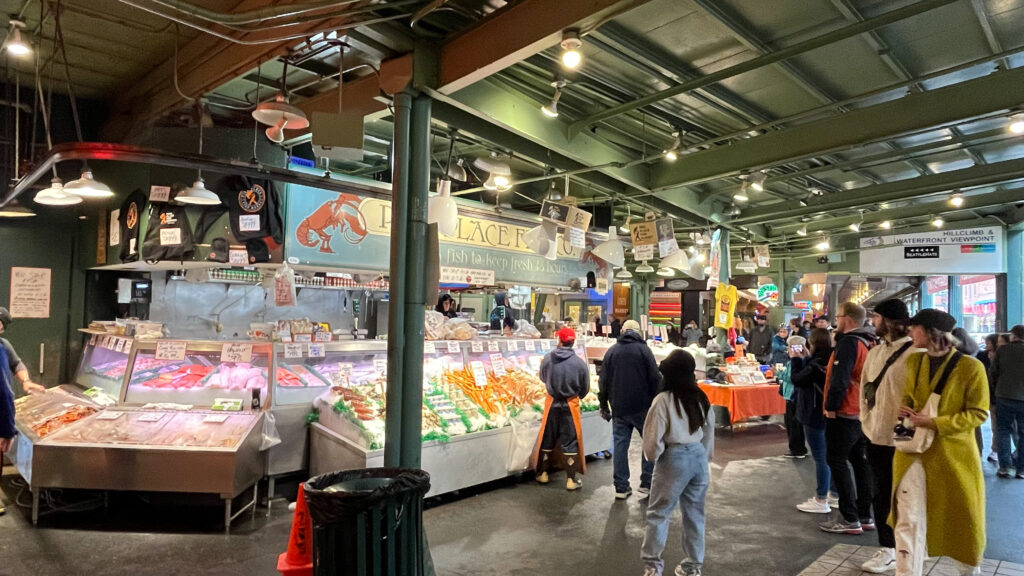 Pike Place Fish Market in Pike Place Market (Seattle, WA)