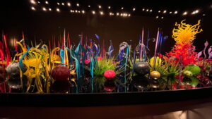 Colorful glass artwork at Chihuly Garden and Glass (Seattle, WA)