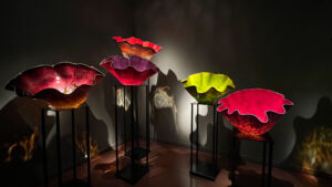 Macchia Forest - large, colorful glass works of art at Chihuly Garden and Glass (Seattle, WA)