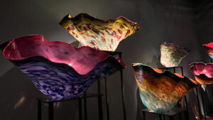 Macchia Forest - large, colorful glass works of art at Chihuly Garden and Glass (Seattle, WA)