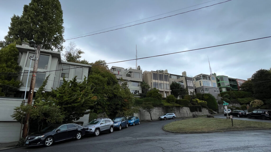 Our uphill trek to Kerry Park from Seattle Center - this was not the steepest part(Queen Anne neighborhood in Seattle, WA)