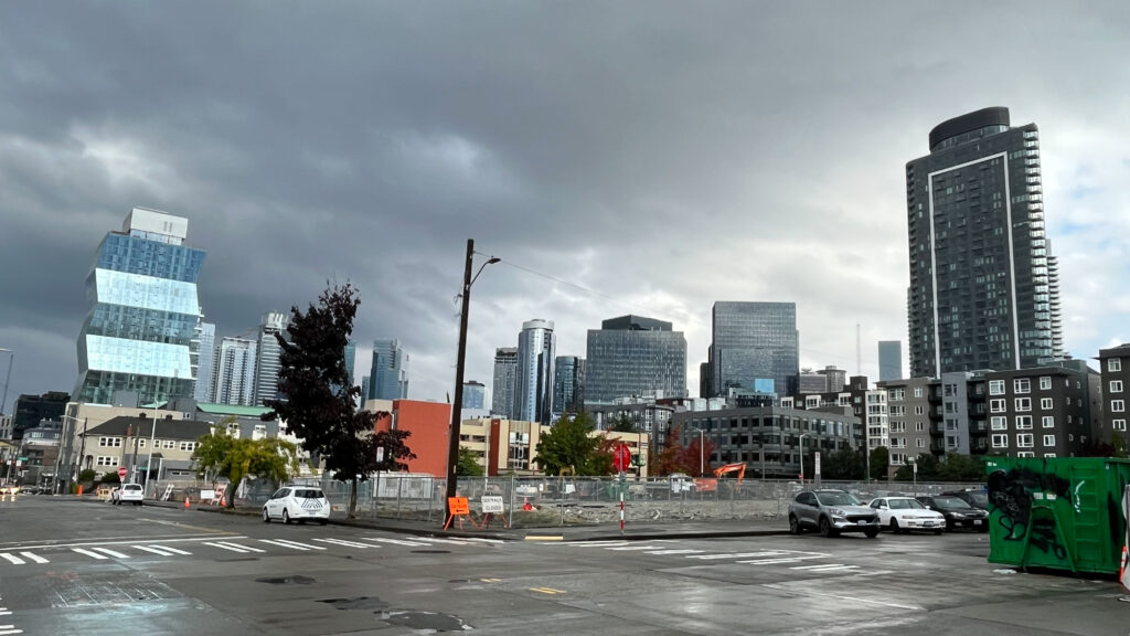 During our walk to Marination. I kept seeing that interesting looking Skyglass Apartments building that’s on the left of the photo (downtown Seattle, WA)