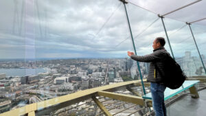 View of downtown Seattle from the Space Needle (Seattle, WA)