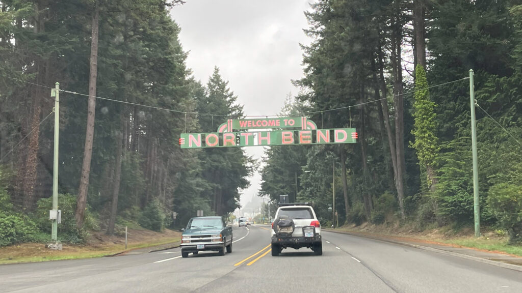 Having crossed both bridges, we are now entering North Bend, OR