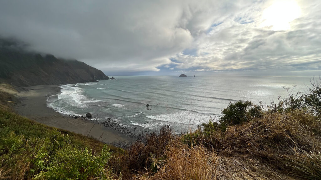 Humbug Mountain State Park in Oregon provides dramatic and beautiful views of the North Pacific Ocean