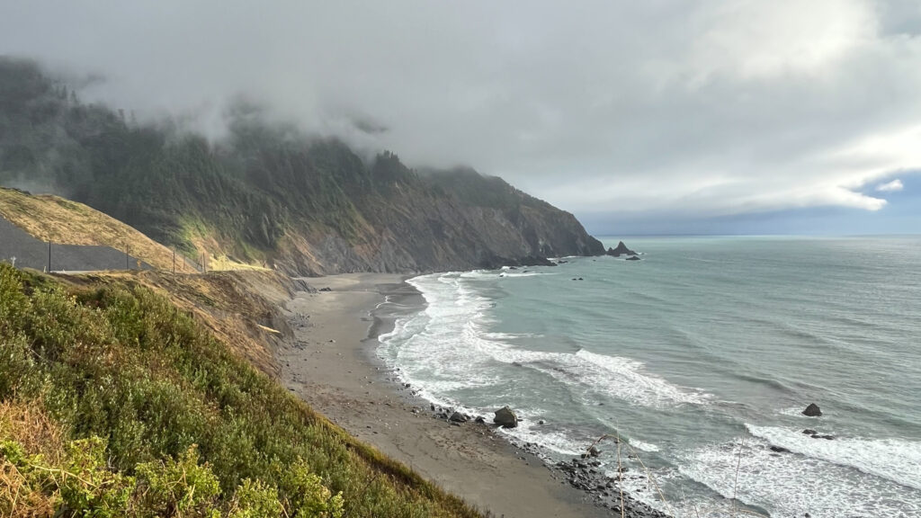 Humbug Mountain State Park in Oregon provides dramatic and beautiful views of the North Pacific Ocean