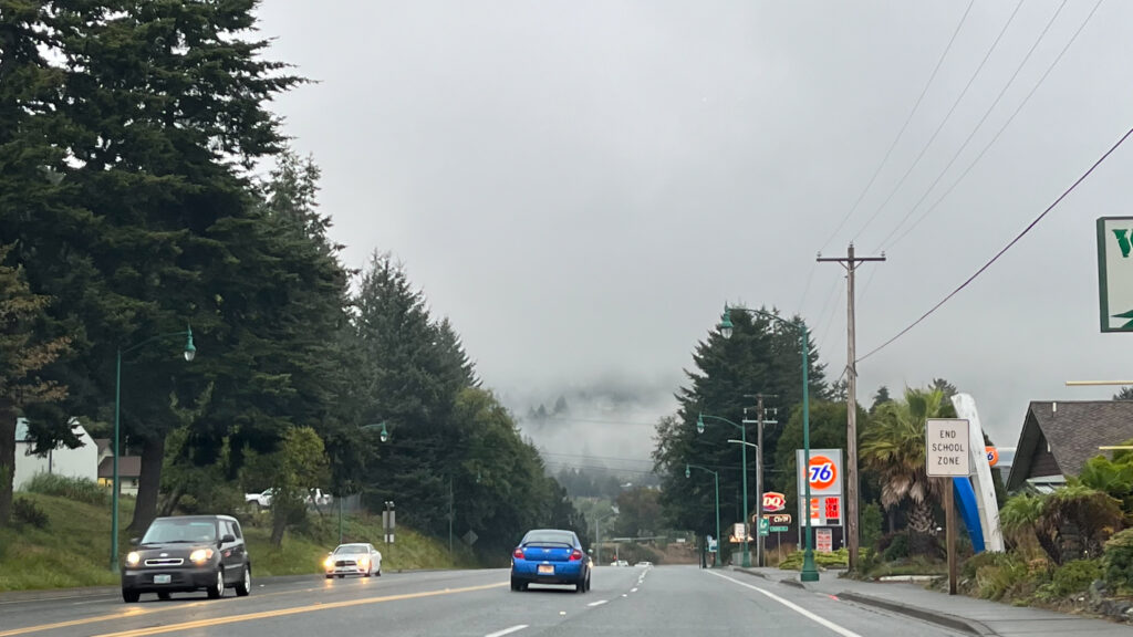 Brookings, Oregon (driving south of U.S. Route 101 )