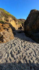 That’s sea glass on the ground (Glass Beach, Fort Bragg, CA)