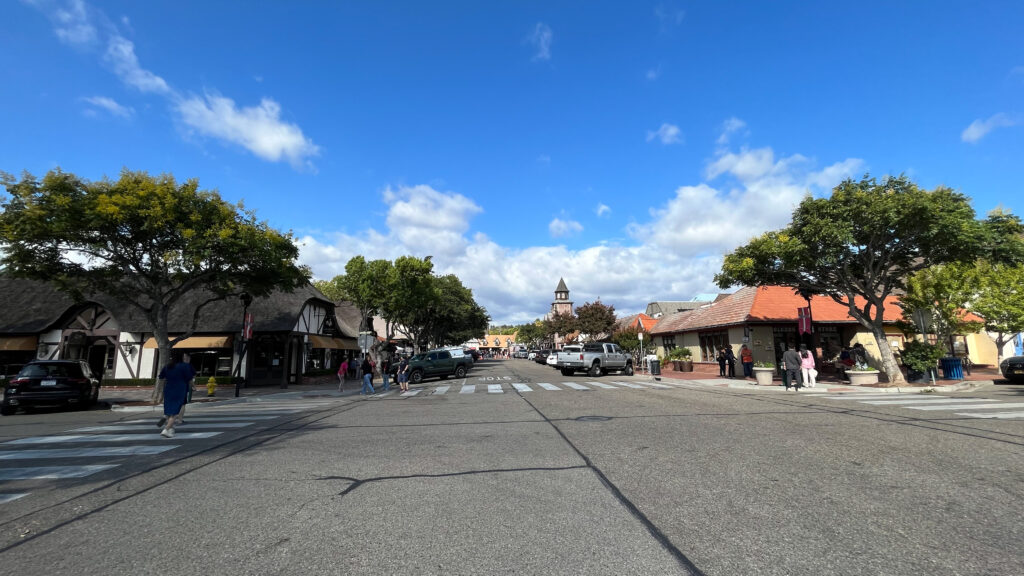 On our way to Solvang Restaurant for an early dinner (Solvang, CA)