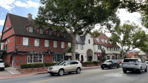 Danish style buildings in Solvang, CA