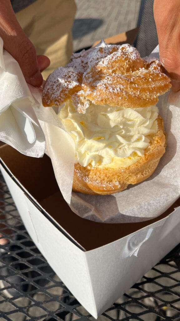 My husband enjoyed the pastry he got from Birkholm's Bakery & Cafe (Solvang, CA)