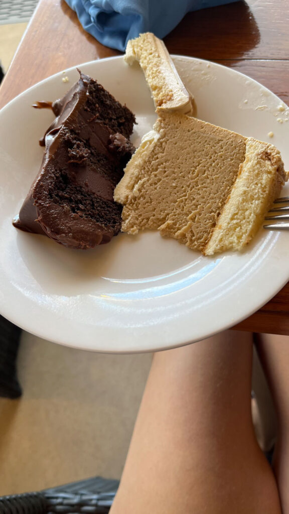 Cakes from Sweet Spot at Lunch on the Carnival Venezia