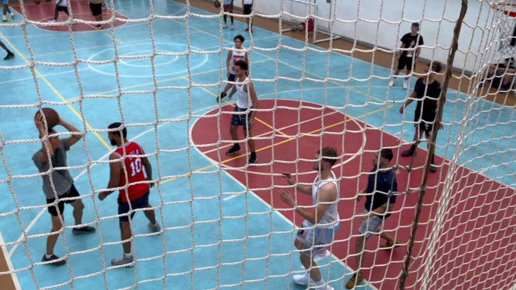 Basketball Game at the Basketball Court at SportSquare on the Carnival Venezia