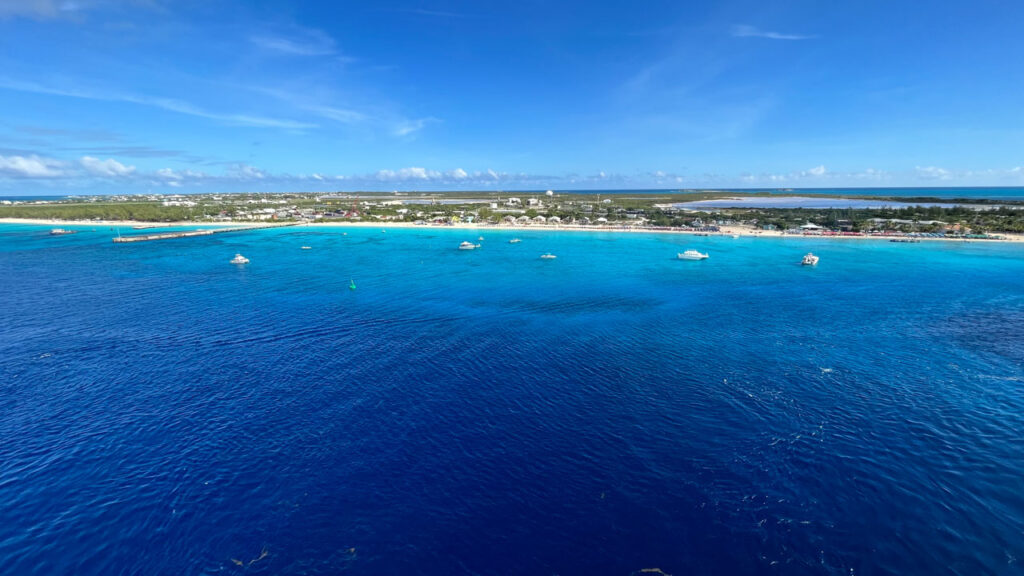 As we were about to dock in Grand Turk on the Carnival Venezia